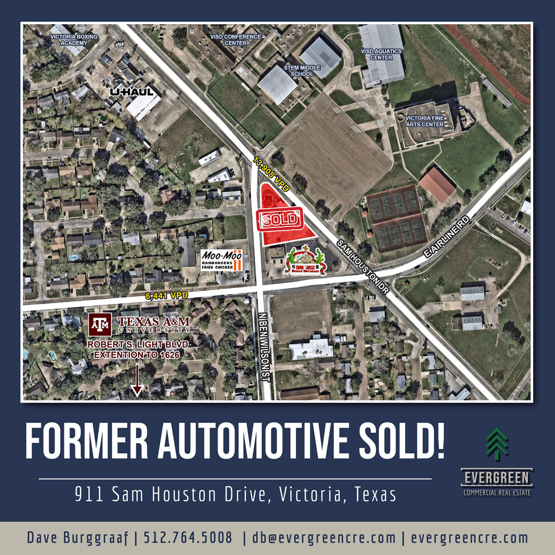 SOLD: 911 Sam Houston Dr, Victoria, TX 77901